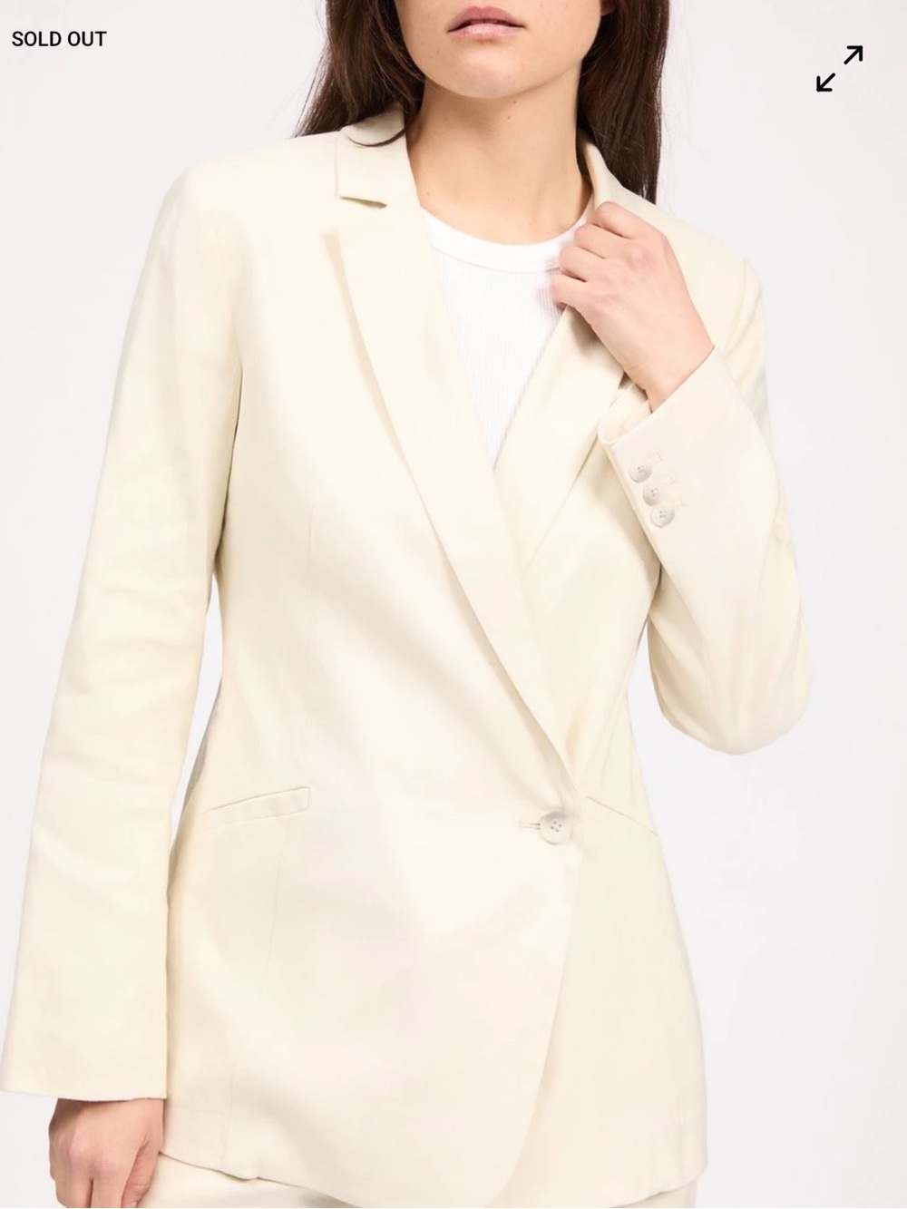 Rag & Bone Jade Linen Blend Blazer
